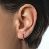 Wholesale Earrings Silver Needle Copper Geometric Handmade Electroplated