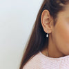 Wholesale Earrings Silver Needle Copper Retro Geometric U Shaped Electroplated For Women