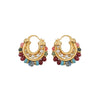 Wholesale Earrings 925 Silver Needle Geometric C Shaped Beaded Pearl Electroplated For Women