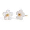 Wholesale Earrings Stainless Steel Flower Electroplating For Women