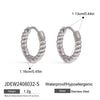 Wholesale Earrings Stainless Steel French Retro Geometric Electroplated