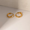 Wholesale Earrings Stainless Steel Geometric Drop Shape Electroplating For Women