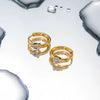 Wholesale Earrings Stainless Steel Geometric Drop Shape Electroplating For Women