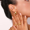 Wholesale Earrings Stainless Steel Geometric Electroplated Women's