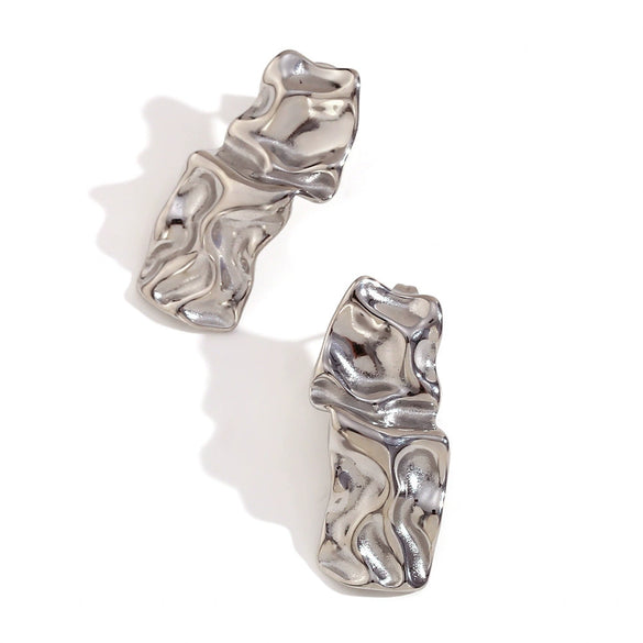 Wholesale Earrings Stainless Steel Geometric Electroplated