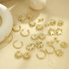 Wholesale Earrings Stainless Steel Geometric Electroplating For Women