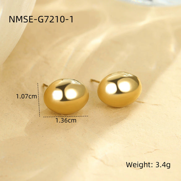 Wholesale Earrings Stainless Steel Geometric Electroplating For Women