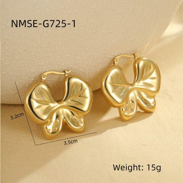 Wholesale Earrings Stainless Steel Geometric Electroplating For Women