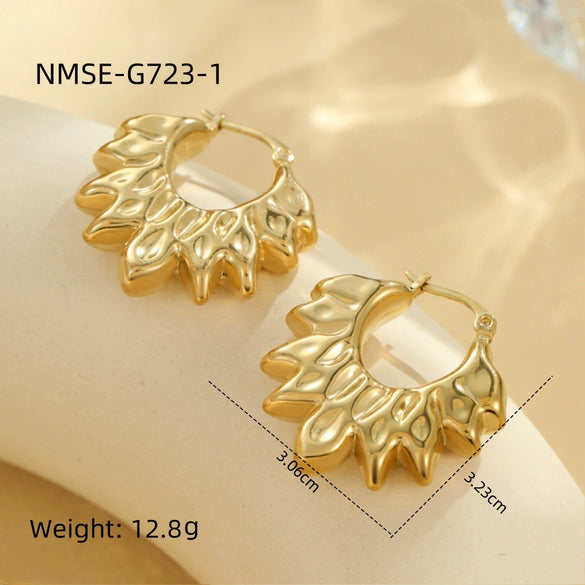 Wholesale Earrings Stainless Steel Geometric Electroplating For Women