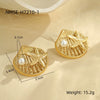 Wholesale Earrings Stainless Steel Geometric Starfish Electroplated For Women