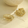 Wholesale Earrings Stainless Steel Geometric Starfish Electroplated For Women
