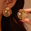 Wholesale Earrings Stainless Steel Geometric Starfish Electroplated For Women