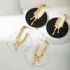 Wholesale Earrings Stainless Steel Geometric Style Electroplating For Women