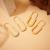 Wholesale Earrings Stainless Steel Gold Plated U Shape Geometric Fashion Accessories For Women