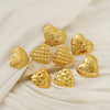 Wholesale Earrings Stainless Steel Heart Shape Water Plated Retro Style For Women