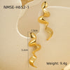 Wholesale Earrings Stainless Steel 18K Geometric Snakeshaped Electroplated For Women