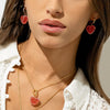 Wholesale Earrings Stainless Steel 18K Gold Electroplated Geometric Style For Women