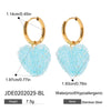 Wholesale Earrings Stainless Steel 18K Gold Electroplated Geometric Style For Women