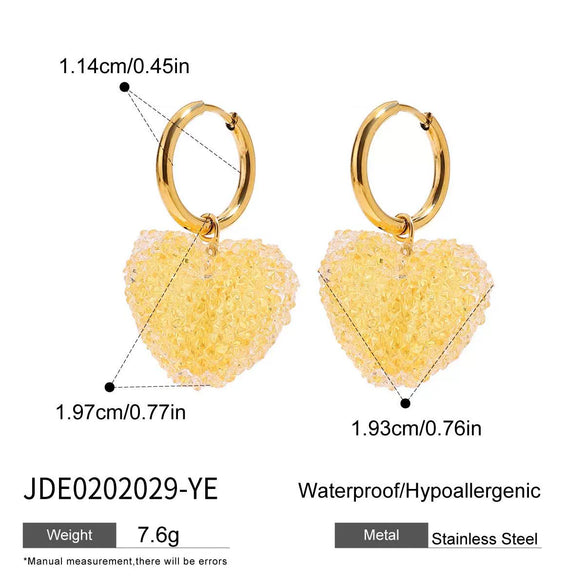 Wholesale Earrings Stainless Steel 18K Gold Electroplated Geometric Style For Women