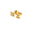 Wholesale Earrings Stainless Steel 18K Gold Electroplated Letter Style For Women