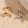 Wholesale Earrings Stainless Steel 18K Gold Plated Bow Tie Butterfly Style For Women