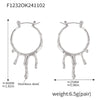 Wholesale Earrings Stainless Steel 18K Gold Plated Drop Shape Geometric Style