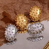 Wholesale Earrings Stainless Steel 18K Gold Plated Geometric Cactus Ball Hedgehog Design For Women