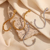 Wholesale Earrings Stainless Steel 18K Gold Plated Geometric Fashion Design For Women