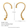 Wholesale Earrings Stainless Steel 18K Gold Plated Geometric Fashion Design For Women