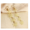 Wholesale Earrings Stainless Steel 18K Gold Plated Geometric Tassel Flower Design For Women