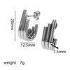 Wholesale Earrings Stainless Steel Light Luxury Geometric Electroplated