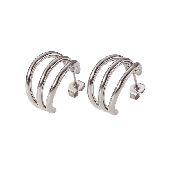 Wholesale Earrings Stainless Steel Light Luxury Geometric Electroplated