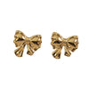 Wholesale Earrings Stainless Steel Love Pattern Bow Small Fresh Style Electroplating