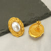 Wholesale Earrings Stainless Steel Pearl Geometric Retro Fashion For Women