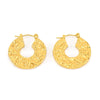 Wholesale Earrings Stainless Steel Retro Gold Round Love Geometric Heart Shape Electroplated For Women