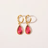 Wholesale Earrings Stainless Steel Retro Simple Elegant Dropshaped Goldplated Geometric Unisex
