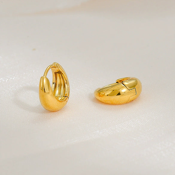 Wholesale Earrings Stainless Steel Simple Ushaped Electroplating Unisex