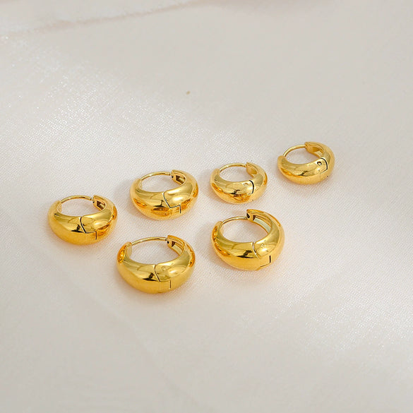 Wholesale Earrings Stainless Steel Simple Ushaped Electroplating Unisex