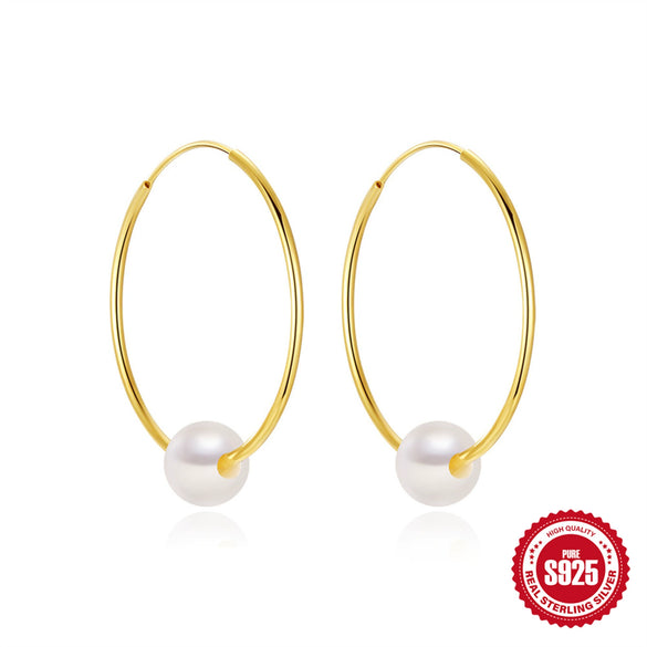 Wholesale Earrings 925 Sterling Silver Geometric Electroplated Minimalist
