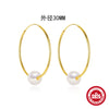 Wholesale Earrings 925 Sterling Silver Geometric Electroplated Minimalist
