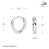 Wholesale Earrings 925 Sterling Silver Geometric Fashion Electroplated