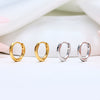 Wholesale Earrings 925 Sterling Silver Geometric Fashion Electroplated