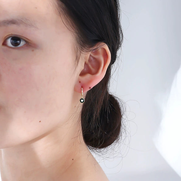 Wholesale Earrings 925 Sterling Silver Geometric Oil Drop C Shaped For Women