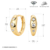 Wholesale Earrings 925 Sterling Silver Geometric Style Micro Inlaid Zircon Jewelry