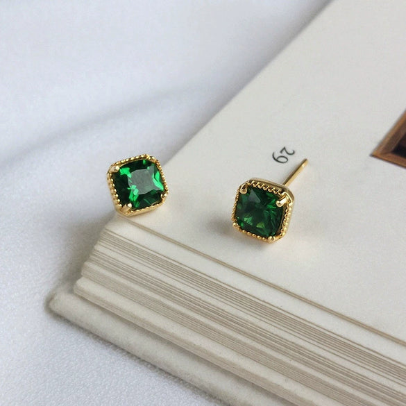 Wholesale Earrings 925 Sterling Silver Geometric Style With Diamond Design