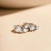 Wholesale Earrings 925 Sterling Silver Geometric Zircon Electroplated