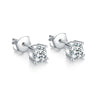 Wholesale Earrings 925 Sterling Silver Geometric Zircon Simple Style