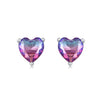 Wholesale Earrings 925 Sterling Silver Heart Shape Electroplated Light Luxury Women's Jewelry
