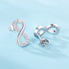 Wholesale Earrings 925 Sterling Silver Heart Shape Electroplated Light Luxury Women's Jewelry
