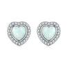 Wholesale Earrings 925 Sterling Silver Heart Shape Electroplated Light Luxury Women's Jewelry